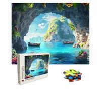 Puzzle 6000 Pièces Paysage, Puzzle Adulte Bois, Impossible Classique Jigsaw Puzzles Bateau, Jeu D'adresse pour Toute la Famille, Puzzles Coloré Jeu Ponte, Decoration et Cadeau 179.5 X 105.5 cm 8p-346