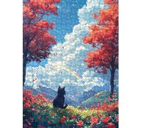 Puzzle 6000 Pièces, Prairie Ciel Bleu Adultes Puzzle, Classique Jigsaw Puzzles, Défi Impossible, Jeu D'adresse pour Toute la Famille, Jeu Éducatif Puzzles, Décoration de la Maison DX0YL4-137