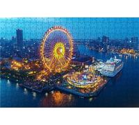 Puzzle 6000 Pieces, Puzzle Adultes 6000 Pièces Grande Roue, Puzzles Classiques Bois 180x105 CM Navire De CroisièRe, Exquisite Papierboxverpackung, Tragbarer Netzbeutel Geeignet Ganze Familie RXPT-4034
