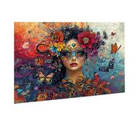 Puzzle 6000 Pièces Puzzle en Bois DIY Fleurs pour Femmes Jeu De l'art Décoration Cadeau Unique pour la Décoration de la Maison, Puzzles Familial, Parfait Les Soirées Jeu,Activité Familiale fr0-224