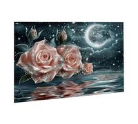 Puzzle 6000 Pièces Puzzle en Bois DIY Fleurs Roses Les Plantes Jeu De l'art Décoration Cadeau Unique pour la Décoration de la Maison, Puzzles Familial, Parfait Soirées Jeu,Activité Familiale fr0-526