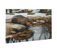 Puzzle 6000 Pièces Puzzle en Bois DIY Le Castor Envoyer Cinq EU De l'art Décoration Cadeau Unique Décoration Maison, Puzzles Familial, Parfait Les Soirées de Jeu,Activité Familiale Parfaite K0F-199