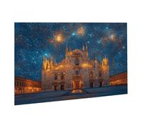 Puzzle 6000 Pièces Puzzle en Bois DIY Le Ciel Étoilé Église Jeu De l'art Décoration Cadeau Unique pour la Décoration de la Maison, Puzzles Familial, Parfait Les Soirées Jeu,Activité Familiale fr0-169