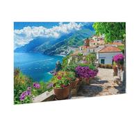 Puzzle 6000 Pièces Puzzle en Bois DIY par La Mer Petite Ville 3 EU De l'art Décoration Cadeau Unique Décoration Maison, Puzzles Familial, Parfait Les Soirées de Jeu,Activité Familiale Parfaite K0F495