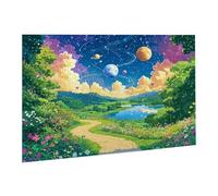 Puzzle 6000 Pièces Puzzle en Bois DIY Planète Paysage Jeu De l'art Décoration Cadeau Unique pour la Décoration de la Maison, Puzzles Familial, Parfait pour Les Soirées Jeu,Activité Familiale fr0-109