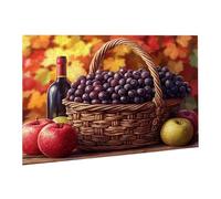 Puzzle 6000 Pièces Puzzle en Bois DIY Vin Rouge Fruits Jeu De l'art Décoration Cadeau Unique pour la Décoration Maison, Puzzles Familial, Parfait pour Les Soirées Jeu,Activité Familiale fr0-1110