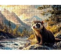 Puzzle 6000 pièces, Puzzle Impossible Adultes 179.5 x 105.5 cm, Impression Haute Définition, Jeux Éducatifs, Puzzles Bois Anti-Stress pour Toute la Famille, Décor Murale, Animal Paysage w0-152