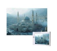 Puzzle 6000 Pieces Religion Grand Puzzle Classiques en Bois pour Adultes, Jeux Amusants/Colorés/Impossible/Difficiles, Cadeau d'anniversaire de Festivals pour la Famille Amis Cadeaux, Islam M-687