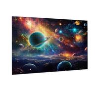 Puzzle 6000 Pièces Univers Puzzle Adultes Planète Motif avec Avec Boîte Cadeau,DIY Wooden Puzzl Enjoy Activités de défi Familial pour Tableau Decoration Murale,Cadeau Homme/Femme 105 x 180 cm -1071Y