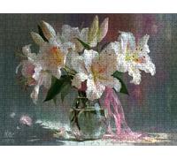 Puzzle 6000 Pieces, Vase à Fleurs Puzzle Adultes, Puzzles Bois avec Une Boîte d'emballage Exquise, Impossible Classique Jigsaw, Jeu Éducatif Puzzles, Décoration Murale Cadeau Unique R5KH-379