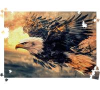 Puzzle 6000P Pieces pour Adultes, Abstrait Aigle 70.7 x 41.5 in, l0-42