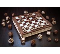 Puzzle 620 Pièces Puzzle 3d En Bois - Jeux D'échecs, De Dames Et Du Mathématicien