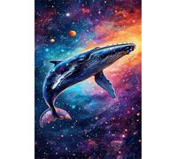 Puzzle 70 Pièces Adulte Baleine Colorée - Puzzle Classique Grand Format 20x15 cm - Jeu de Patience et d'Adresse en Famille - Idée Cadeau et Magnifique Décoration Murale