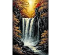 Puzzle 70 Pièces Adulte Paysage Cascade - Puzzle Classique Grand Format 20x15 cm - Jeu de Patience et d'Adresse en Famille - Idée Cadeau et Magnifique Décoration Murale