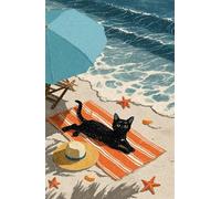 Puzzle 70 Pièces Adultes Animal Cat Beach, Défis Amusants Parfait pour la Détente Créativité, Puzzle 70 Pieces 20 x 15 cm