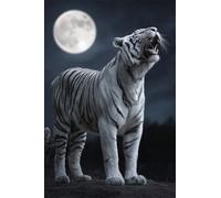 Puzzle 70 Pièces Adultes Animaux Tigres Lune, Défis Amusants Parfait pour la Détente Créativité, Puzzle 70 Pieces 20 x 15 cm