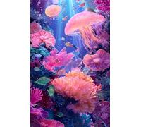 Puzzle 70 Pièces Adultes Méduse Corail, Défis Amusants Parfait pour la Détente Créativité, Puzzle 70 Pieces 20 x 15 cm