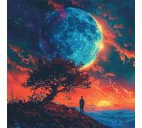 Puzzle 70 Pièces Adultes Vue sur l’Univers Montagne 45x45cm, Puzzle Adulte 70 Pieces, Jeu éducatif Défi Jouet, Puzzles Impossible, Bricolage Cadeau Artistique