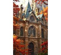 Puzzle 70 Pieces Architecture Rétro, Jeux éducatif Défi Jouets Puzzles Classiques, Parfaitement Emboîtable Lettres au Dos, pour Vous Faciliter Le Travail pour Hommes Femmes Plus âgés 20 x 15 cm