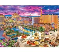 Puzzle 70 pièces Belle Cuisine de Ville Puzzles pour Adultes Jeux d'activités Familiales,Puzzle à Faire Soi-même pour Décoration Murale de la Maison