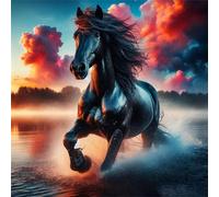 Puzzle 70 pièces,Cheval de Paysage Puzzle Adulte,Divertissement créatif,Puzzles Classiques pour Adultes et Enfants à partir de 14 Ans,Décoration Murale Artistique
