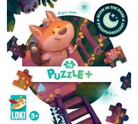 Iello Puzzle Loki Explore la Cabane – 70 pièces – Phosphorescent
