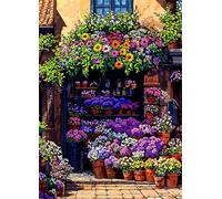 Puzzle 70 pièces Jeux éducatif Défi Jouets Paysage de Boutique de Fleuriste Puzzles Classiques Puzzle DIY Cadeaux de l'art de la Décoration Moderne