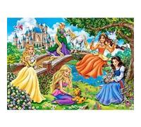 Puzzle 70 pièces : Les princesses dans le jardin Castorland