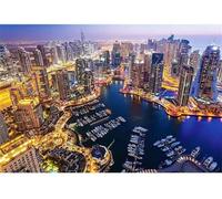 Puzzle 70 pièces Paysage du Port de la Ville Puzzles pour Adultes Jeux d'activités Familiales,Puzzle à Faire Soi-même pour Décoration Murale de la Maison