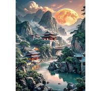 Puzzle 700 pièces,52x38 cm Puzzles pour Adultes,Jeux éducatif Puzzles Classiques Défi Jouets Cadeaux pour Puzzle de Décoration Familiale - Paysage du Palais de Montagne
