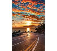 Puzzle 700 Pièces Adultes Autoroute Lever Soleil 52 x 38 cm, Jeux éducatif, Divertissement Créatif, Puzzle Classique, Jeu Difficile Puzzles 700 Pièces