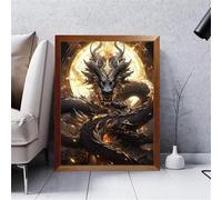 Puzzle 700 Pièces Adultes Dragon Animal Noir 52x38cm 700 Pièces Puzzles pour Adultes Jeu éducatif défi Jouet, Puzzle Impossible pour Toute la Famille