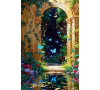 Puzzle 700 Pièces Adultes Fleur Papillon 52 x 38 cm, Jeux éducatif, Divertissement Créatif, Puzzle Classique, Jeu Difficile Puzzles 700 Pièces
