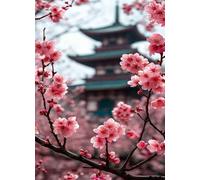 Puzzle 700 Pièces Adultes Fleur Tour 52 x 38 cm Puzzles pour Adultes Activité Ludique et Créative Développe la Patience et la Dextérité Puzzle Adulte 700 Pièces