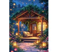 Puzzle 700 Pièces Adultes Nuits d’été Jardins, 700 pièces Puzzles pour Adultes Jeu éducatif Jouets Défi, Décoration de la Maison, Cadeaux de Vacances