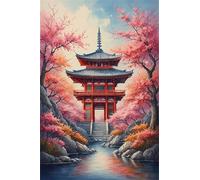 Puzzle 700 Pièces Adultes Paysage Tour 52 x 38 cm Puzzles pour Adultes Activité Ludique et Créative Développe la Patience et la Dextérité Puzzle Adulte 700 Pièces