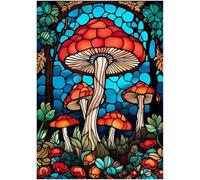 Puzzle 700 Pieces Adultes,Puzzles de 700 pièces pour Adultes Jeu éducatif Défi Jouets,Puzzles de qualité supérieure pour la Famille Amusement Relaxation,Champignon Abstrait Puzzle