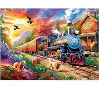 Puzzle 700 Pièces Adultes Train Animaux 52 x 38 cm, Jeux éducatif, Divertissement Créatif, Puzzle Classique, Jeu Difficile Puzzles 700 Pièces