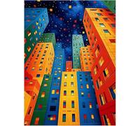 Puzzle 700 Pièces Adultes Villes Dessins Animés Puzzle Difficile et Stimulant Jeux éducatif Puzzles Classiques Puzzles 700 Pièces Adultes Cadeau Stimulant 52 x 38 cm