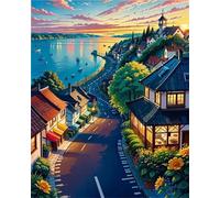 Puzzle 700 Pièces Adultes Vue sur la Ville de la rivière 52x38cm 700 Pièces Puzzles pour Adultes Jeu éducatif défi Jouet, Puzzle Impossible pour Toute la Famille