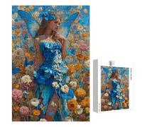 Puzzle 700 Pièces - Fée & Femme - Puzzle en Bois Durable avec Lettres au Dos - Jeu sans Poussière avec Affiche - Modèle pour Collectionneurs et 14 Ans et Plus (52 x 38 cm) P3#738