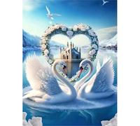Puzzle 700 pièces,l'amour du Cygne Blanc Puzzl pour Adultes, Puzzles pour Adultes Jeu éducatif Défi Jouet, Jeu d'adresse pour Toute la Famille, Puzzle pour Adulte Enfants