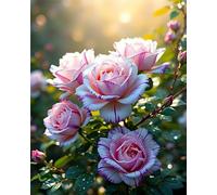 Puzzle 700 pièces Plante de Roses Roses Puzzles pour Adultes Jeux d'activités Familiales,Puzzle à Faire Soi-même pour Décoration Murale de la Maison