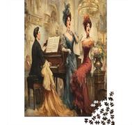 Puzzle 70x50cm/1000pcs pour Adultes Chanteur d'opéra Hongrois,pour Femmes Et Hommes,Planche en Bois,Verrouillage De Précision Homme Jouant du Piano
