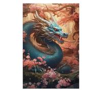 Puzzle 75x50cm/1000pcs Dragon Amidst Cherry Blossoms -2 Puzzle Adulte Jeux De Société en Famille Vacances À La Maison Passer Le Temps Cadeaux d'anniversaire Et Idées Cadeaux Uniques 75x50cm/1000pcs