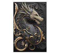 Puzzle 75x50cm/1000pcs Dragon Monarch Art Deco Puzzles pour Adultes, Jouets, Décoration Murale, Cadeaux pour Femmes, Cadeaux Uniques pour Un Anniversaire Et Noël 75x50cm/1000pcs