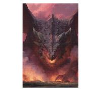 Puzzle 75x50cm/1000pcs Dragon's Fiery Roar Puzzles pour Adolescents : Jeux Pratiques D'analyse Et De Logique, Parfaits comme Cadeaux pour Toute La Famille 75x50cm/1000pcs