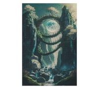 Puzzle 75x50cm/1000pcs Enchanted Moonlit Bridge Puzzle Adulte Jeux De Société en Famille Vacances À La Maison Passer Le Temps Cadeaux d'anniversaire Et Idées Cadeaux Uniques 75x50cm/1000pcs