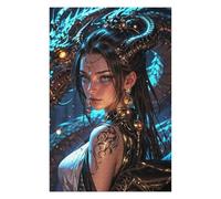 Puzzle 75x50cm/1000pcs Enchantress with The Golden Dragon Puzzles pour Adultes, Jouets, Décoration Murale, Cadeaux pour Femmes, Cadeaux Uniques pour Un Anniversaire Et Noël 75x50cm/1000pcs