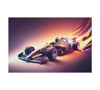Puzzle 75x50cm/1000pcs Formula 1 Car Speed Art Puzzles pour Adolescents : Jeux Pratiques D'analyse Et De Logique, Parfaits comme Cadeaux pour Toute La Famille 75x50cm/1000pcs